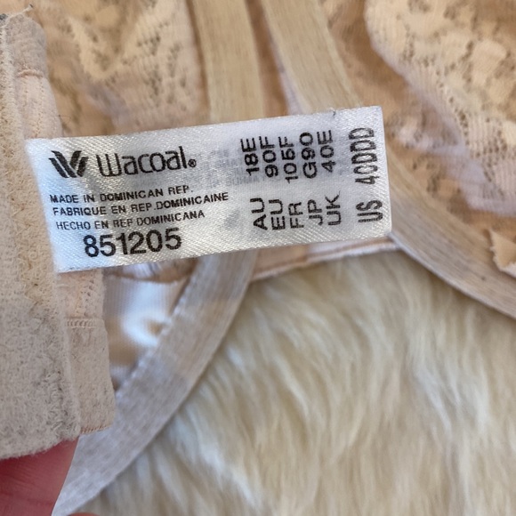Wacoal Women's Halo Lace Unlined Underwire Bra 40DDD - Picture 12 of 13